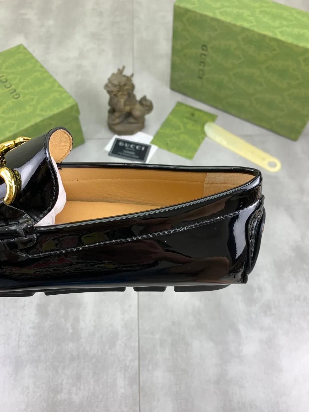 Men's men's shoes 💰P340💰[New style]🆘[GUCCI] New classic beanie shoes; Hong Kong original top quality, exquisite craftsmanship, top quality💪🏼High-end boutique men's beanie shoes, British fashion style 🎈The upper is made of Italian imported calfskin🔥, comfortable and breathable, fully imported soft pigskin lining, lazy slip-on Loaf style This fabric is made of 🇮🇹🎈, which is suitable for drivers to drive, and the original non-slip and wear-resistant rubber outsole 🎈Number of codes: 38-45 Multi-color 🉑️ to choose from
